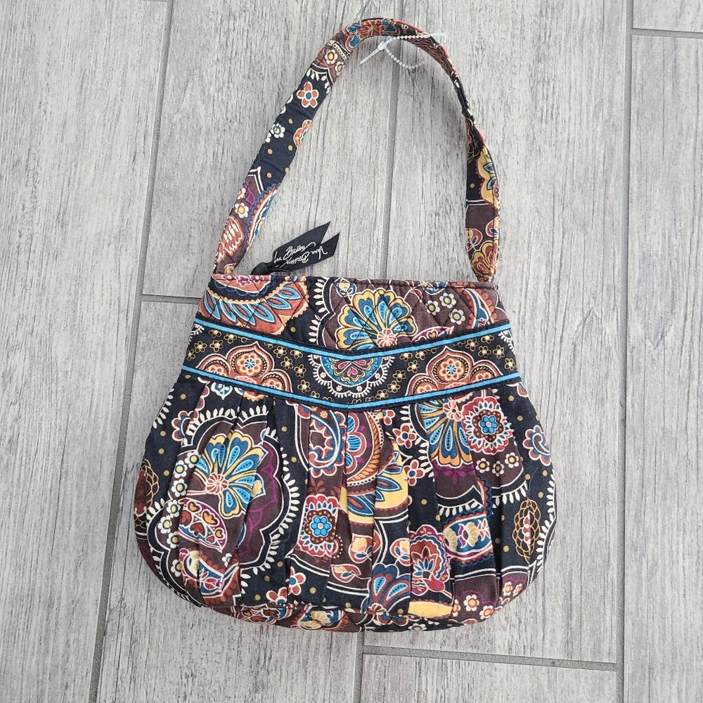 Vera Bradley Hannah small handbag purse Kensington brown floral